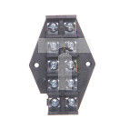 Płytka odgałęźna ZPT /10mm2/ 5-torów czarna ZPT 5-10.0 83006007