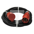 Przedłużacz budowlany trójfazowy elCORD CEE 32A 400V IP44 5m H07RN-F 5G6 z wtyczką i gniazdem CEE 32A-5P IP44 30356050