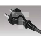 Przewód przyłączeniowy z wtyczką PP-21 b/u 4m H05RR-F 2x1