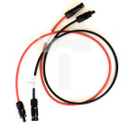 SET 6mm2 Kabel fotowoltaiczny Czerwony Czarny MC4 + WTYCZKA PV 8m 2x8m