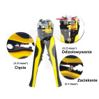Ściągacz izolacji 0,25-6 mm2 / Automatyczny ściągacz izolacji / Szczypce do ściągania izolacji i zaciskania 5w1 / Z-D2 /