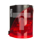 Syrena wielotonowa z sygnalizacją błyskową LED podwójną czerwoną 230V AC 444.100.68