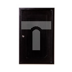 Szafa rack wisząca 10 9U 310x300 IP30 RAL9005 czarna (drzwi przeszklone) SZW-10-9U-30-DS-C
