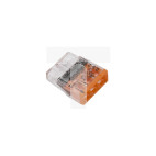 Szybkozłączka 3x 0,5-2,5mm2 transparentna/pomarańczowa 2273-203 /100szt./
