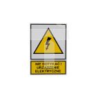 Tabliczka /znak ostrzegawczy/ TZO 74X105S /N.D.U.E./ E04TZ-01011120100 /10szt./