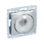 VALENA Sygnalizator 3W E10 klosz transparentny aluminium 770224