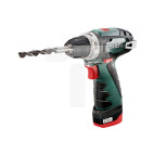 Wiertarko wkrętarka 10,8V 2x 2Ah 0-360 i 0-1400obr./min 0,5-5Nm wiercenie w stali 10mm uchwyt 1-10mm 0,8kg PowerMaxx Basic 60008
