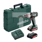 Wiertarko wkrętarka 18V 2x 2,Ah Li-Ion 1,5-6Nm wiercenie w stali 10mm 0-450 i 0-1800obr./min uchwyt 1,5-13mm 1,6kg BS 18 L Quick