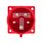 Wtyczka tablicowa 32A 5P 400V czerwona IP44 625-6
