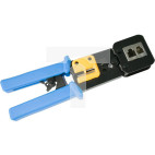 Zaciskarka przelotowych wtyków modularnych RJ45 (8p8c) i telefonicznych RJ12 (6p6c) RJ11 (6p4c) Alantec