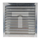 Żaluzja do wentylatorów, Srebrny, Aluminium, 501 x 501mm 32mm