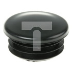 Zaślepka rur okrągła Okrągła wtyczka rury, kolor: Czarny, Ø 38.1mm