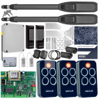 Zestaw napęd automatyczny do bram skrzydłowych GENIUS MISTRAL 400 (2x siłownik + 3x pilot + moduł radiowy + centrala + fotokomór