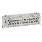 Złącze śrubowe (wkład) (0,75-2,5 mm2) 24+PE żeńskie 500V 16A Han E 09330242701