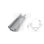 profil ALU katowy 45s aluminiowy, dł 2020 mm, max szer taśmy 12mm