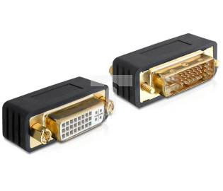 ADAPTER DVI-I(F)(24+5) DUAL LINK-&gt;DVI-I(M)(24+5) DUAL LINK BECZKA CZARNY DELOCK