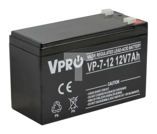 Akumulator bezobsługowy AGM do zasilacza UPS 12V 7Ah VOLT VPRO