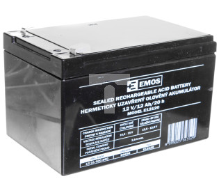 Akumulator ołowiowy AGM 12V 12Ah F6,3 B9656