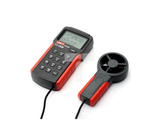Anemometr Miernik prędkości przepływu powietrza wiatromierz z pomiarem temperatury z portem USB UT-362