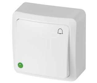 BERG Łącznik zwierny dzwonek n/t 10AX IP20 biały 3714-00