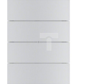 B.IQ Przycisk 4-krotny standard, aluminium 75164094