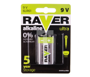 Bateria alkaliczna 6LF22 / 9V RAVER ULTRA B7951 /blister 1szt./