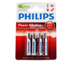 Bateria alkaliczna LR03 / AAA 1,5V POWER ALKALINE LR03P4B/10 /blister 4szt./