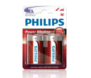 Bateria alkaliczna LR20 / D 1,5V POWER ALKALINE LR20P2B/10 /blister 2szt./