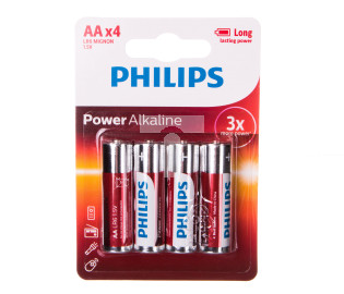 Bateria alkaliczna LR6 / AA 1,5V POWER ALKALINE LR6P4B/10 /blister 4szt./