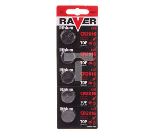 Bateria litowa RAVER CR2016 /blister 5szt./ B7316