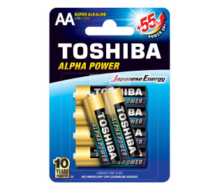 Bateria ultra alkaliczna LR6 / AA 1,5V ALPHA POWER LR6GCH BP-6 /blister 4+2szt./