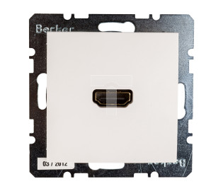 Berker/B.Kwadrat Gniazdo HDMI śnieżnobiale połysk S.1/B.3/B.7 Glas 3315428989