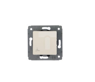 CARIVA Łącznik jednobiegunowy 10AX biały IP44 773609