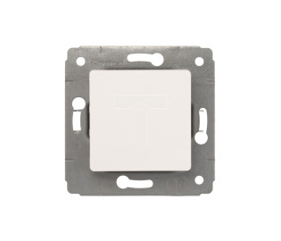CARIVA Łącznik schodowy 10AX biały IP20 773606
