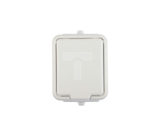 Cedar Gniazdo hermetyczne pojedyncze z/u 16A IP44 białe Nt-130H NT130H01