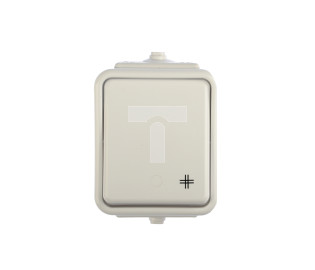 Cedar Łącznik krzyżowy hermetyczny IP44 10A biały WNt-700C WNT700C01