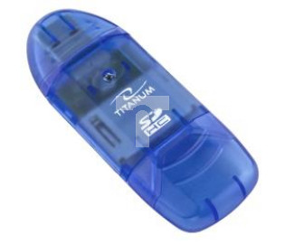 Czytnik kart TITANUM TA101B (Zewnętrzny MicroSDHC, miniSD, MMC, SD, SDHC)