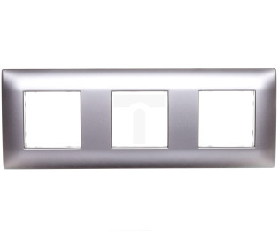 DANTE Ramka potrójna tworzywo ASA inox 454183
