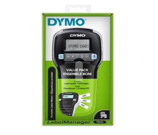Drukarka etykiet DYMO LabelManager LM160 S0946320 + 3 taśmy D1 12mm S0720530