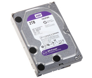 Dysk twardy 3,5 WD Purple klasy surveillance do systemów monitoringu, praca 24/7 WD20PURZ 2TB