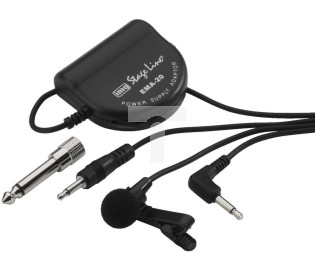 Elektretowy mikrofon krawatowy z zasilaczem ECM-2500