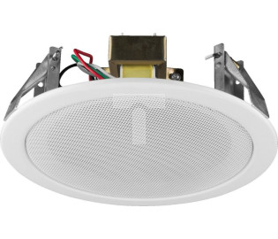 Głośnik sufitowy PA Technika 100V, 3 odczepy mocy 13cm (5) głośnik pełnopasmowy Metalowa obudowa EDL-15