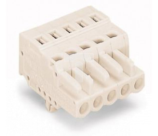 Gniazdo MCS-MIDI Classic 4-biegunowe jasnoszare raster 5mm 721-104/008-000