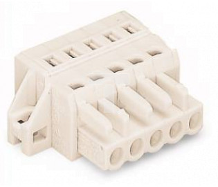 Gniazdo MCS-MIDI Classic 4-biegunowe jasnoszare raster 5mm 721-104/031-000 /50szt./