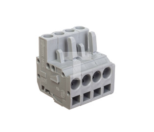 Gniazdo MCS-MIDI Classic kątowe 4-biegunowe szare raster 5mm 232-204/026-000