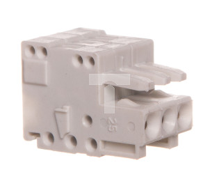 Gniazdo MCS-MINI Classic 3-biegunowe jasnoszare raster 3,5 mm 734-103 /200szt./
