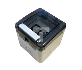 Gniazdo hermetyczne, szczelne 2 x RJ45 IP66 natynkowe (niewyposażone) OS002IP