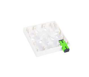 Gniazdo naścienne FTTH 2C (2 x SC simplex) bez adapterów FOPA-2A-01