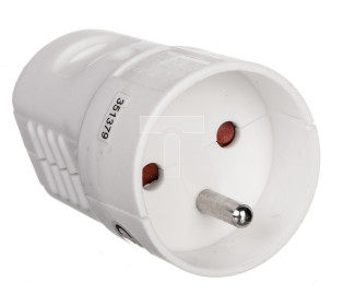 Gniazdo przenośne 10/16A 250V 2P+Z białe YC-FAX-4 P0042