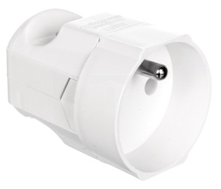 Gniazdo przenośne 16A 2P+Z 250V białe GN-170